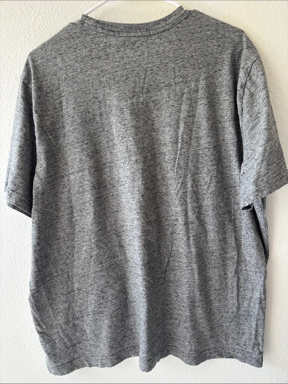 Banana Republic Gray Heather Motorcycle Graphic Crew Tee
